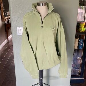Tommy Bahama Men's Green Zip-Up Sweater